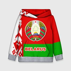 Толстовка-худи детская Belarus Patriot, цвет: 3D-меланж