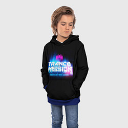 Толстовка-худи детская Trancemission: Trance we love, цвет: 3D-синий — фото 2