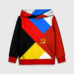 Толстовка-худи детская Вечная Россия, цвет: 3D-красный