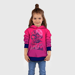 Толстовка-худи детская We grab pizza later, цвет: 3D-синий — фото 2