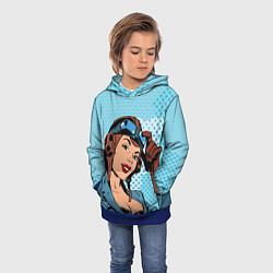 Толстовка-худи детская ВВС, цвет: 3D-синий — фото 2