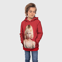 Толстовка-худи детская Taylor Swift, цвет: 3D-красный — фото 2