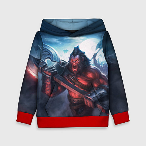 Детская толстовка Axe / 3D-Красный – фото 1