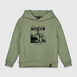 Толстовка оверсайз детская Moscow Kremlin 1147, цвет: авокадо
