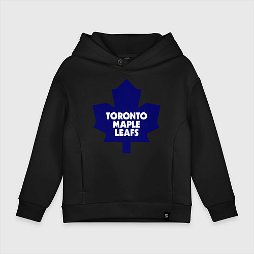 Детское худи оверсайз Toronto Maple Leafs / Черный – фото 1