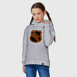 Толстовка оверсайз детская NHL, цвет: меланж — фото 2