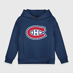 Толстовка оверсайз детская Montreal Canadiens, цвет: тёмно-синий