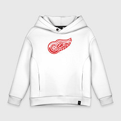 Толстовка оверсайз детская Detroit Red Wings, цвет: белый