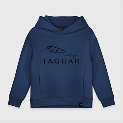 Толстовка оверсайз детская Jaguar, цвет: тёмно-синий