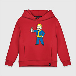 Толстовка оверсайз детская Fallout Boy, цвет: красный