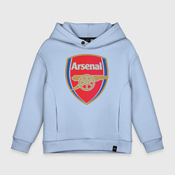 Толстовка оверсайз детская Arsenal FC, цвет: мягкое небо