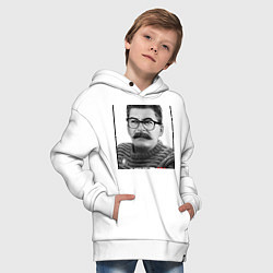 Толстовка оверсайз детская Stalin: Style in, цвет: белый — фото 2