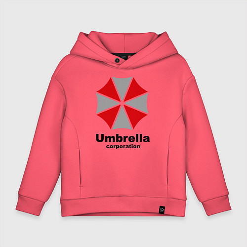 Детское худи оверсайз Umbrella corporation / Коралловый – фото 1