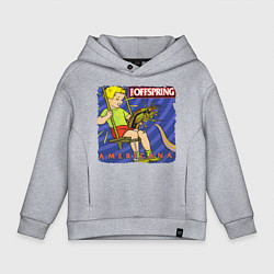 Толстовка оверсайз детская The Offspring: Americana, цвет: меланж