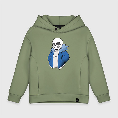 Детское худи оверсайз Sans / Авокадо – фото 1