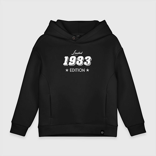 Детское худи оверсайз Limited Edition 1983 / Черный – фото 1