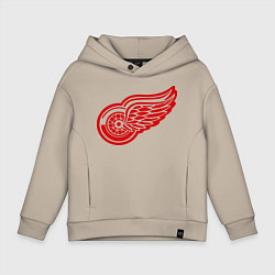 Толстовка оверсайз детская Detroit Red Wings: Pavel Datsyuk, цвет: миндальный