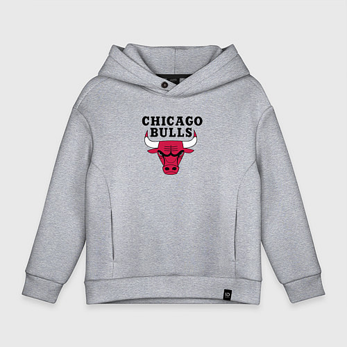 Детское худи оверсайз Chicago Bulls / Меланж – фото 1