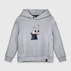 Толстовка оверсайз детская Hollow Knight, цвет: меланж