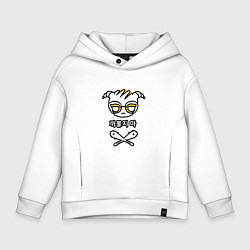 Толстовка оверсайз детская R6S DOKKAEBI, цвет: белый