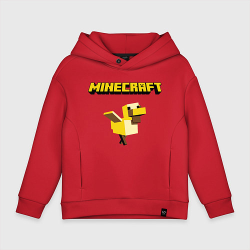 Детское худи оверсайз Minecraft Duck / Красный – фото 1