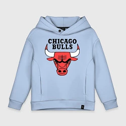 Толстовка оверсайз детская Chicago Bulls, цвет: мягкое небо