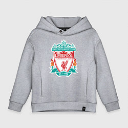 Толстовка оверсайз детская Liverpool FC, цвет: меланж