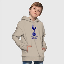 Толстовка оверсайз детская Tottenham FC, цвет: миндальный — фото 2