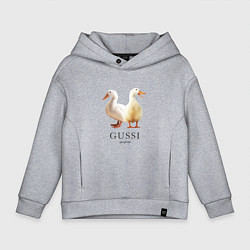 Толстовка оверсайз детская GUSSI Ga-Ga, цвет: меланж