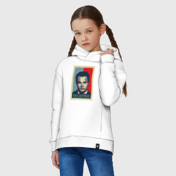 Толстовка оверсайз детская DiCaprio Art, цвет: белый — фото 2