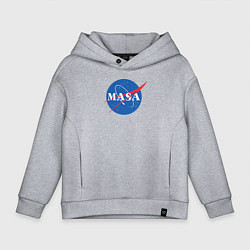 Толстовка оверсайз детская NASA: Masa, цвет: меланж