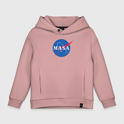 Толстовка оверсайз детская NASA: Masa, цвет: пыльно-розовый