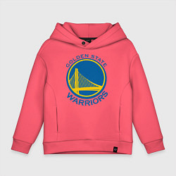 Толстовка оверсайз детская Golden state Warriors, цвет: коралловый