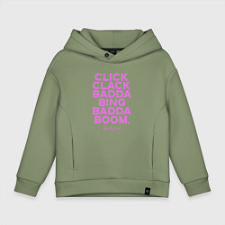 Детское худи оверсайз Click Clack Black Pink