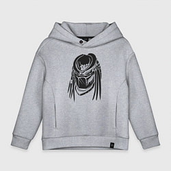Толстовка оверсайз детская Хищник, цвет: меланж
