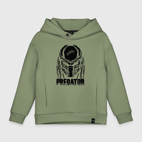 Детское худи оверсайз Predator Mask / Авокадо – фото 1