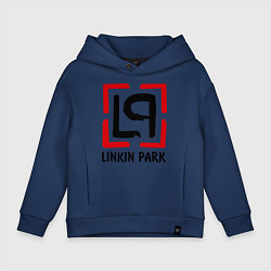Толстовка оверсайз детская Linkin park, цвет: тёмно-синий