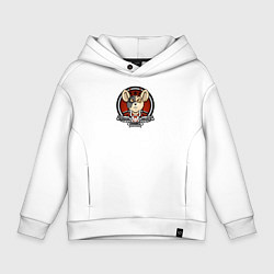 Толстовка оверсайз детская Biker Mice from Mars - Vinnie, цвет: белый