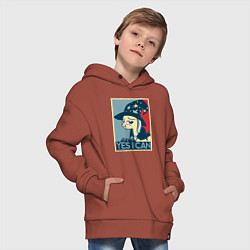 Толстовка оверсайз детская MLP: Yes I Can, цвет: кирпичный — фото 2