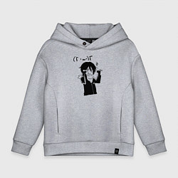 Толстовка оверсайз детская Бездомный Бог, цвет: меланж