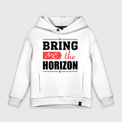 Толстовка оверсайз детская Bring me the horizon, цвет: белый