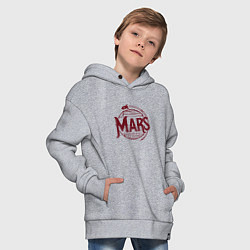 Толстовка оверсайз детская Mars, цвет: меланж — фото 2