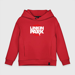 Толстовка оверсайз детская LINKIN PARK, цвет: красный