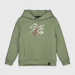 Толстовка оверсайз детская Stray Kids, цвет: авокадо