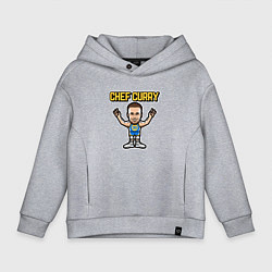 Толстовка оверсайз детская Chef Curry, цвет: меланж