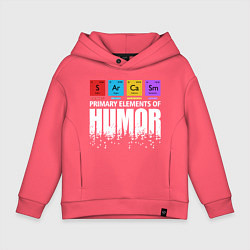 Толстовка оверсайз детская Sarcasm, цвет: коралловый