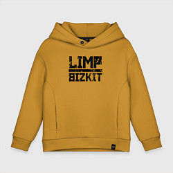 Толстовка оверсайз детская LIMP BIZKIT, цвет: горчичный