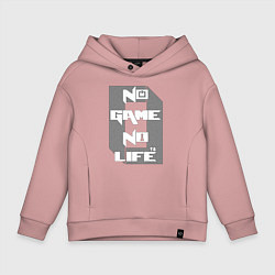 Толстовка оверсайз детская No Game No Life Zero, цвет: пыльно-розовый