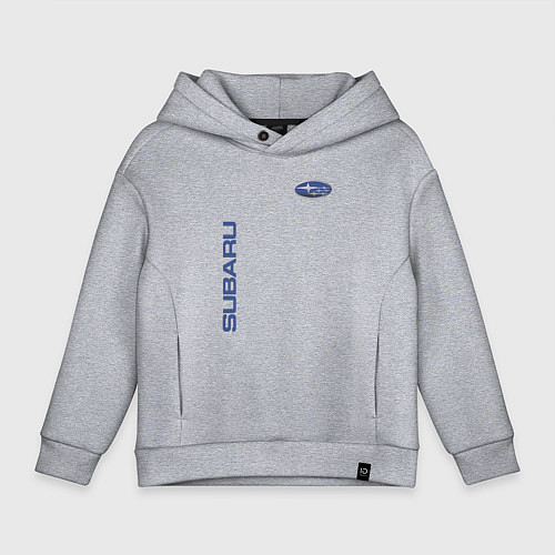 Детское худи оверсайз SUBARU / Меланж – фото 1