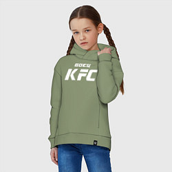 Толстовка оверсайз детская Боец KFC, цвет: авокадо — фото 2